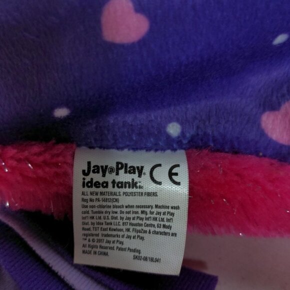 FlipaZoo Flip N Play Pink Unicorn Yorkie Puppy Dog Stuffed Pillow 2017 18" - Picture 11 of 11